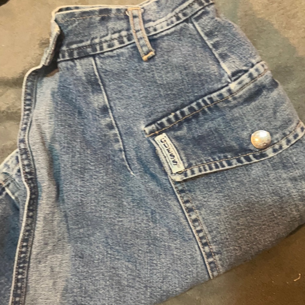 Vintage Guess A line denim skirt